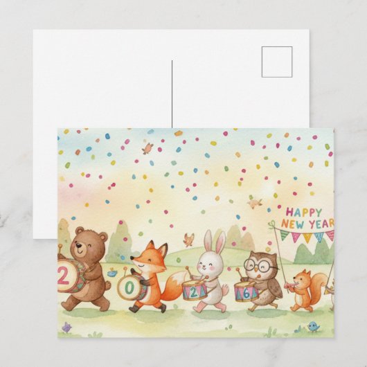 HAPPY NEW YEAR 2026 Postcard ポストカード (正面/裏面)