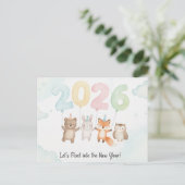 HAPPY NEW YEAR 2026 Postcard ポストカード (スタンド正面)