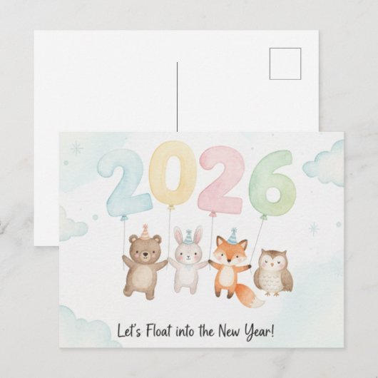 HAPPY NEW YEAR 2026 Postcard ポストカード (正面/裏面)