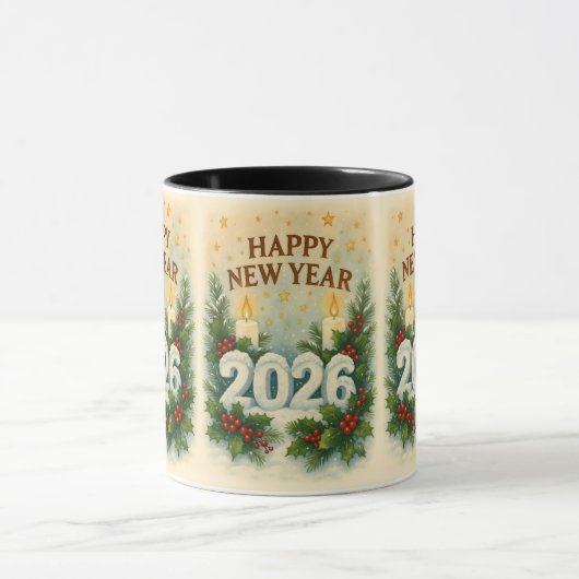 happy new year 2026 premiumcoffee mug マグカップ (中央)