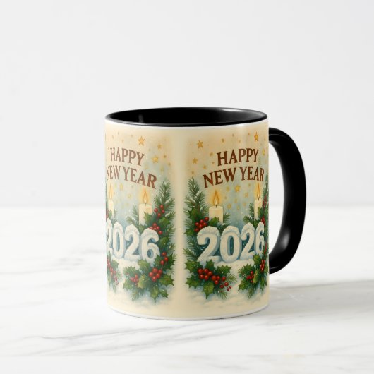 happy new year 2026 premiumcoffee mug マグカップ (正面右)
