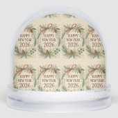 happy new year 2026 rustic snow globe (正面)