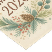 happy new year 2026 rustic table runner ショートテーブルランナー (コーナー)