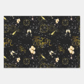 Happy New Year 2026 Seamless Pattern ラッピングペーパーシート (正面3)