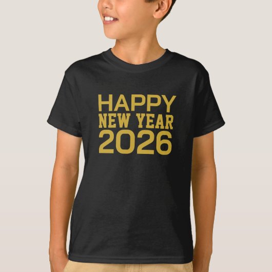 Happy New Year 2026 T-Shirt Tシャツ (正面)