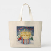 Happy New Year 2026 Tote Bag – Festive Fireworks  ラージトートバッグ (裏面)