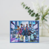 Happy New Year 2026 typography gift シーズンポストカード (スタンド正面)