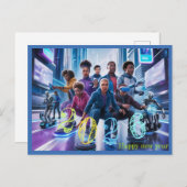 Happy New Year 2026 typography gift シーズンポストカード (正面/裏面)