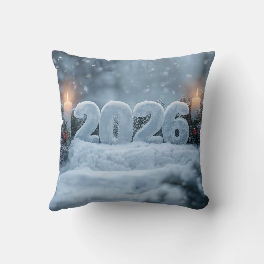 happy new year 2026 winter クッション (裏面)
