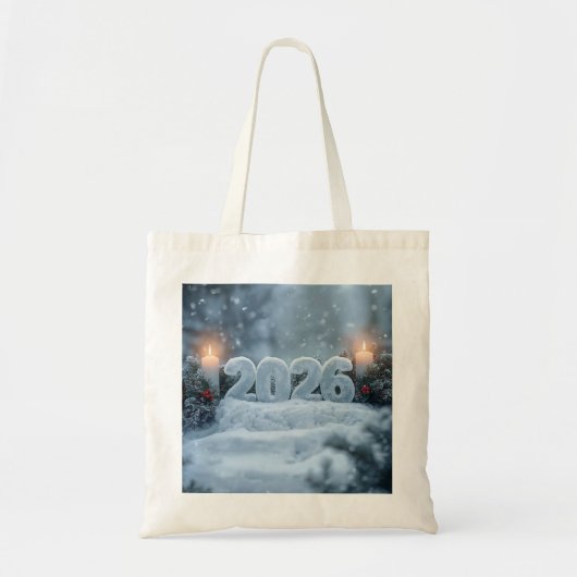 happy new year 2026 winter calm totebag トートバッグ (正面)