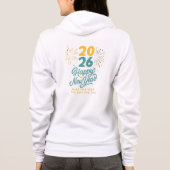 Happy New Year 2026 Zip-Up Hoodie | Festive  パーカ (裏面)