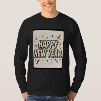 Happy New Year 2027 Comic Tee Tシャツ