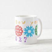 Happy New Year 2027 mug コーヒーマグカップ (正面右)