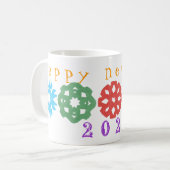 Happy New Year 2027 mug コーヒーマグカップ (正面左)
