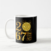 Happy New Year 2067 Funny 67 Six Seven Meme New Ye コーヒーマグカップ (左)