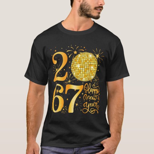 Happy New Year 2067 Funny 67 Six Seven Meme New Ye Tシャツ (正面)