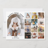 Happy New Year 3月レビューの年15写真黒 シーズンカード (正面)