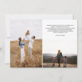 Happy New Year 3月レビューの年15写真黒 シーズンカード (裏面)