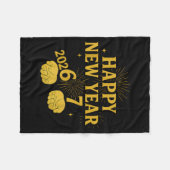 Happy New Year 67 Meme – Funny 2026 Celebration Pa フリースブランケット (正面(横))