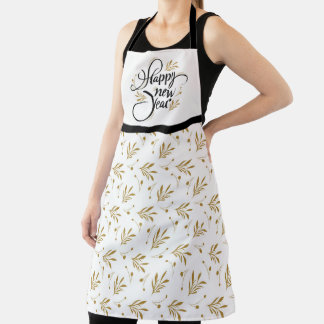 Happy New Year All-Over Print Apron エプロン