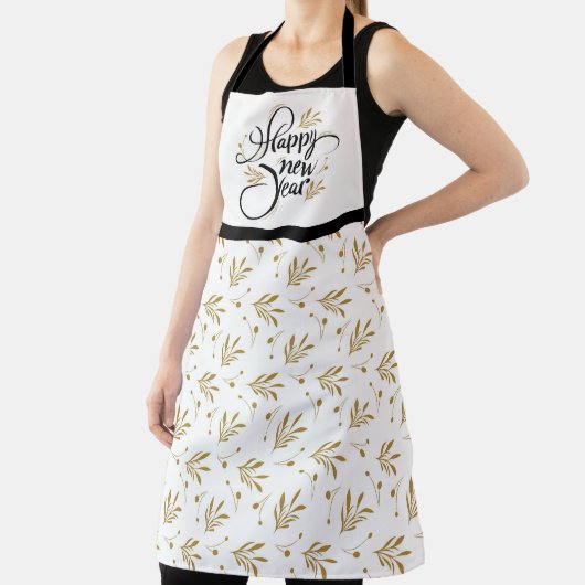 Happy New Year All-Over Print Apron エプロン (インサイチュ)