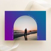 HAPPY New Year Arch楕円グラデーシはっきりしたョグラデーションント シーズンカード