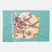 Happy new year at last キッチンタオル (横)