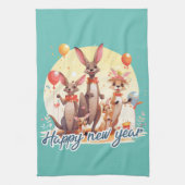 Happy new year at last キッチンタオル (縦)