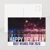 Happy New Year Australia Perth Fireworksの写真 ポストカード (正面/裏面)
