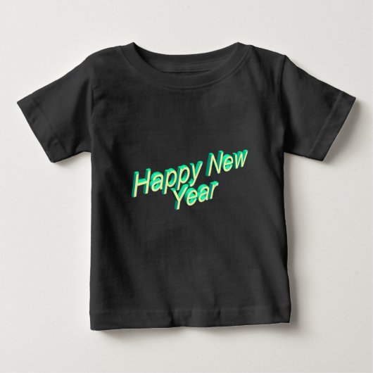 Happy New Year Baby Shirt  ベビーTシャツ (正面)