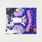 Happy New Year Backdrop For Kids Party タペストリー (正面(横))