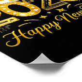 Happy New Year Balloons Party 2026 Together Family ポスター (角)