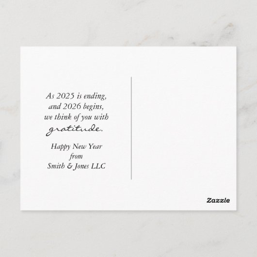 Happy New Year Beach ポストカード (裏面)