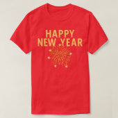 Happy New Year Big Bold Fireworks Celebrate Party  Tシャツ (デザイン正面)