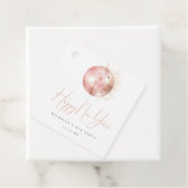Happy New Year Blush Pink Rose Gold Disco Ball  フェイバータグ (インサイチュ)