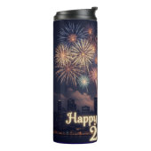 Happy New Year Bottle | Stylish Celebration Drinkw タンブラー (回転左)