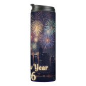 Happy New Year Bottle | Stylish Celebration Drinkw タンブラー (回転右)
