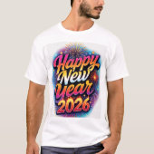 Happy New Year Bright Aesthetic Shirt Tシャツ (正面)