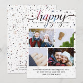 HAPPY New Year Card Color-Matchedタイポグラフィ201Xs シーズンカード (正面/裏面)