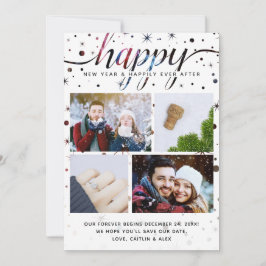 HAPPY New Year Card Color-Matchedタイポグラフィ201Xs シーズンカード