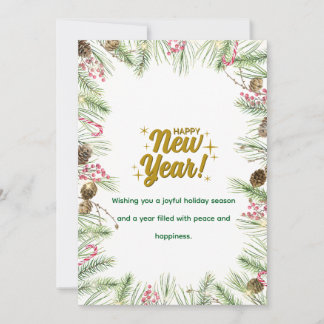 Happy New Year Card | Modern Minimal Design シーズンカード
