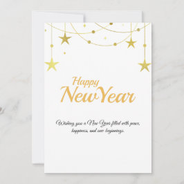 Happy New Year Card | Modern Minimal Design シーズンカード