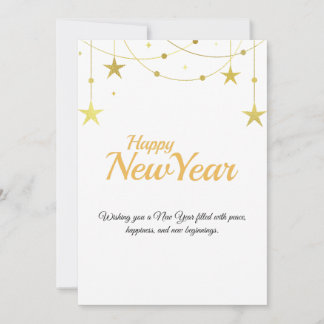 Happy New Year Card | Modern Minimal Design シーズンカード