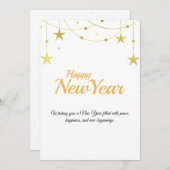 Happy New Year Card | Modern Minimal Design シーズンカード (正面/裏面)