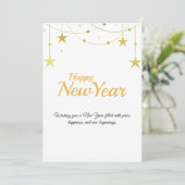 Happy New Year Card | Modern Minimal Design シーズンカード (スタンド正面)