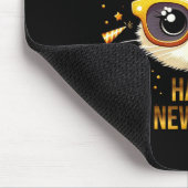 Happy New Year Cat Fireworks New Years Eve Party  マウスパッド (コーナー)