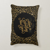 Happy New Year Celebrate,Gold Pixels Pattern,  アクセントクッション (裏面(縦))