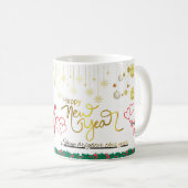 Happy New Year Celebration Mug コーヒーマグカップ (正面右)