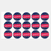 Happy New Year Celebration Sticker ラベル (シート)