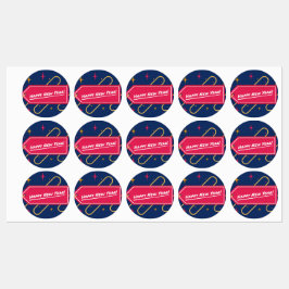 Happy New Year Celebration Sticker ラベル